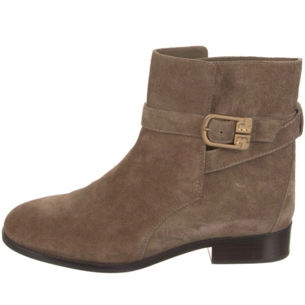 Tory Burch Brown Suede Ankle Boots